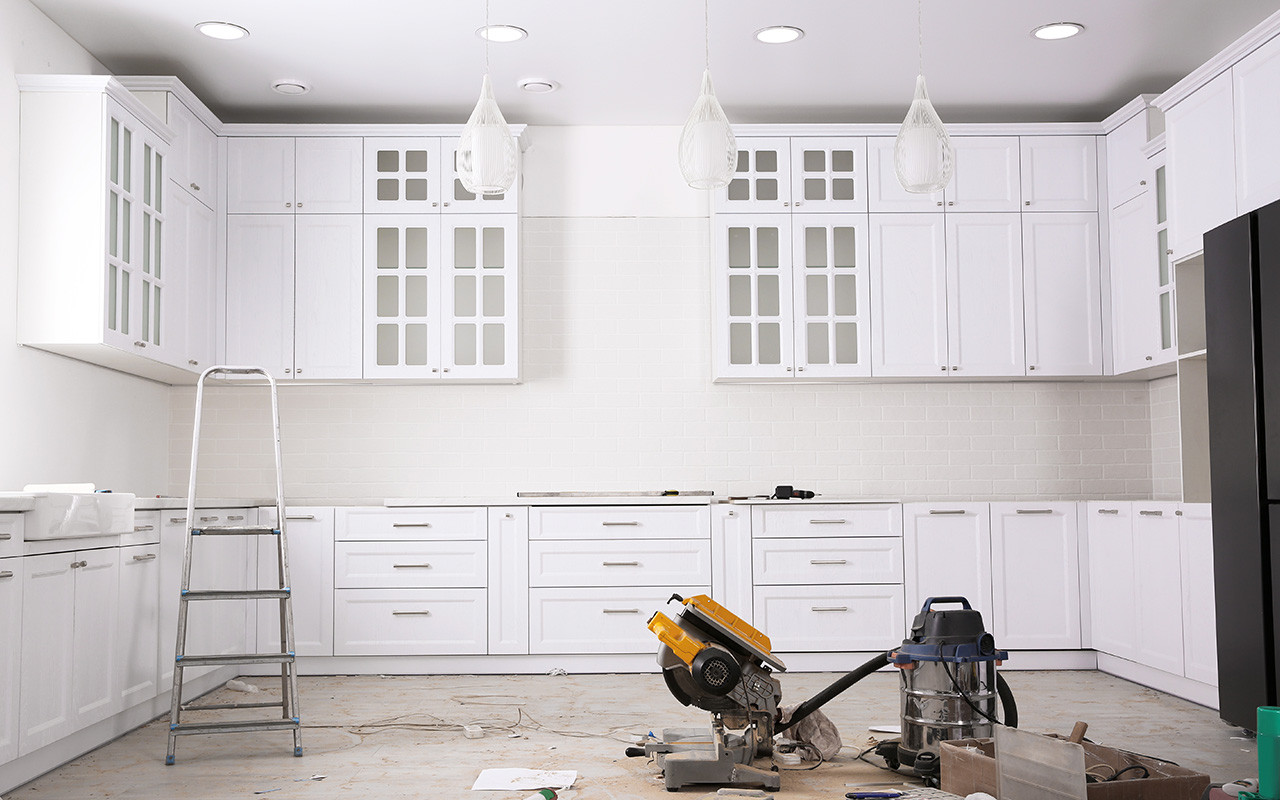 renovation site at home