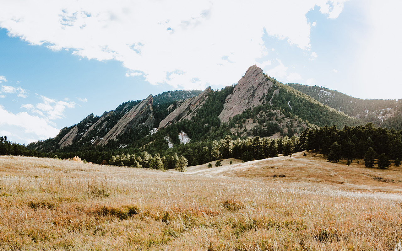 Flatirons in Boulder